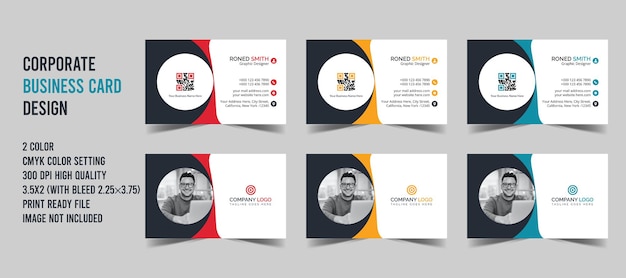 Corporate Print digital clean and stylish business card design template