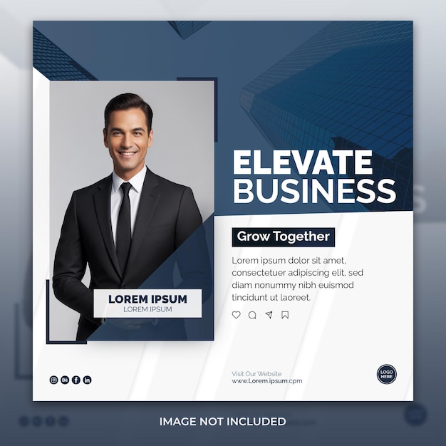 Vector corporate and professional business instagram post template