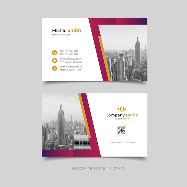 Corporate Professional Modern Business Card Template Design