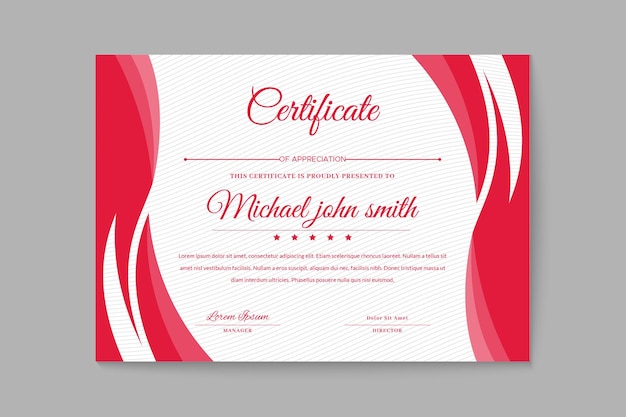 Corporate professional unique creative certificate design