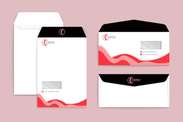 Corporate professional unique simple envelope design