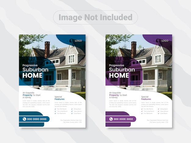 Corporate real estate flyer design template Real estate flyer template in a4 size