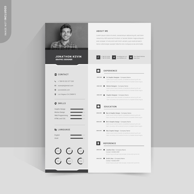 Corporate resume design