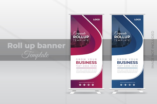 Corporate roll up banner design