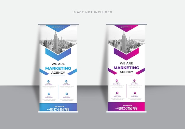 Corporate Roll up banner signage design
