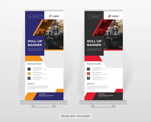 Corporate Roll up banner stand design template