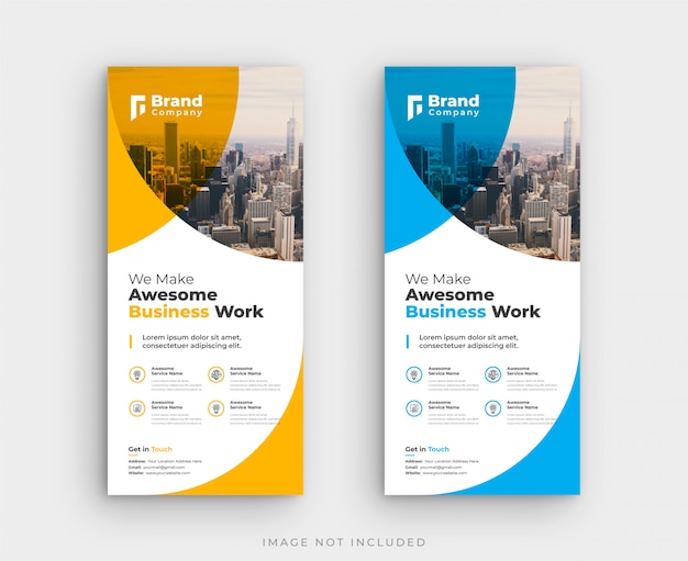 Corporate roll up banner template layout