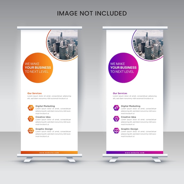 Corporate roll up banner template