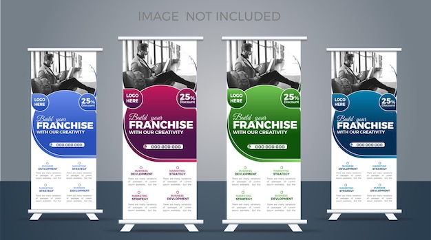 Corporate rollup banner design template