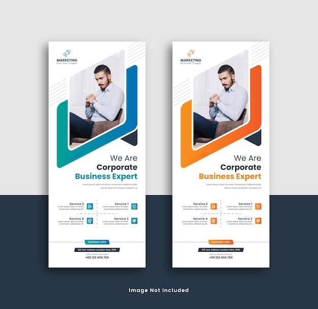 Corporate rollup banner template design