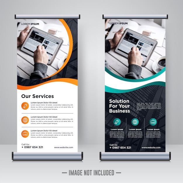 Corporate rollup banner template