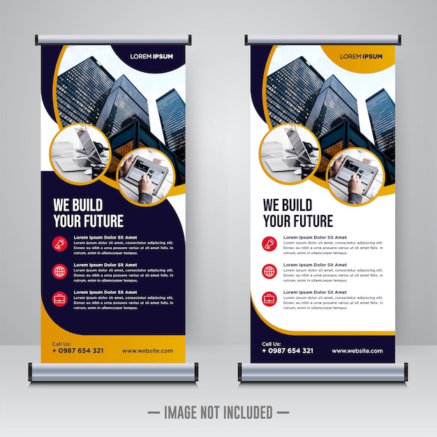 Corporate rollup of banner ontwerpsjabloon
