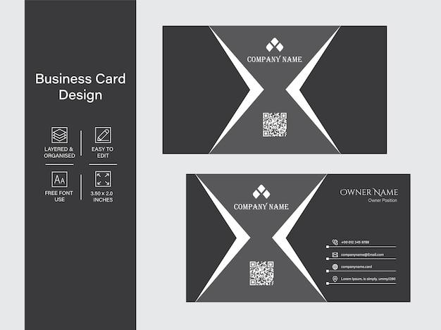 Corporate simple business card