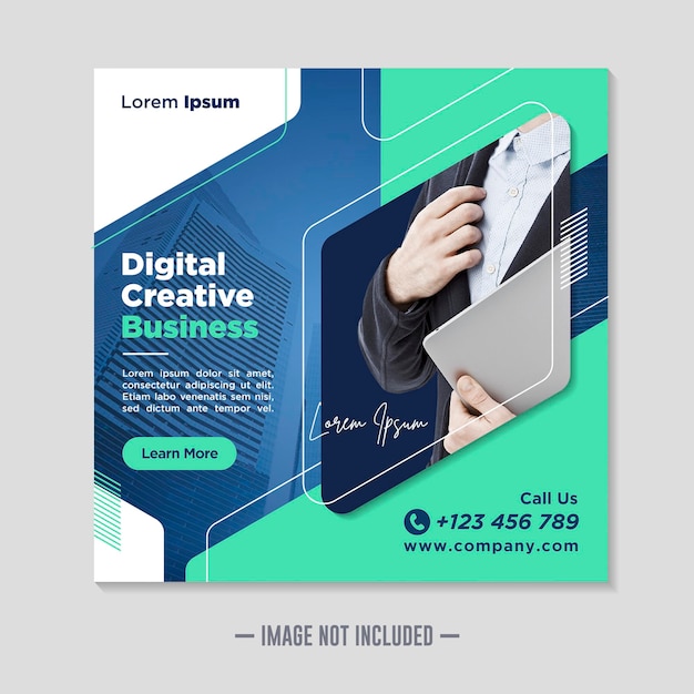 Corporate social media banner template