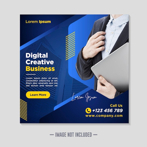 Corporate social media banner template