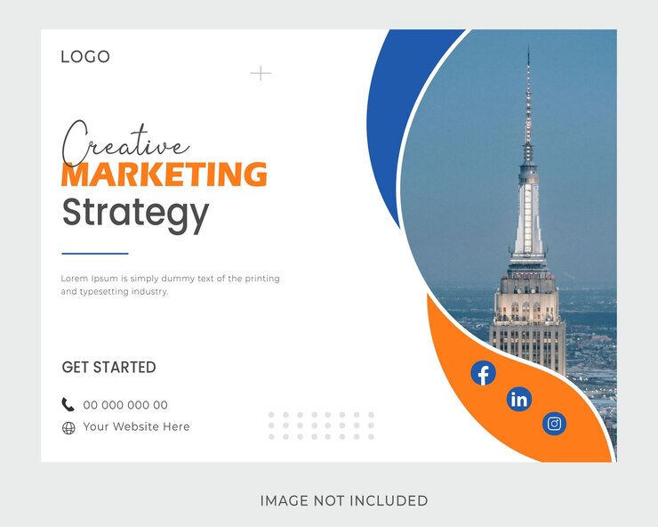 Vector corporate social media post and digital marketing template