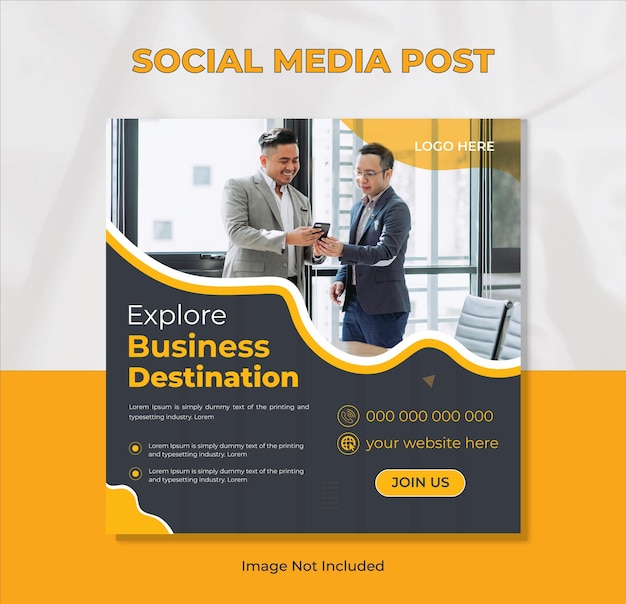 Corporate Social Media Post Template Or Instagram Post Premium