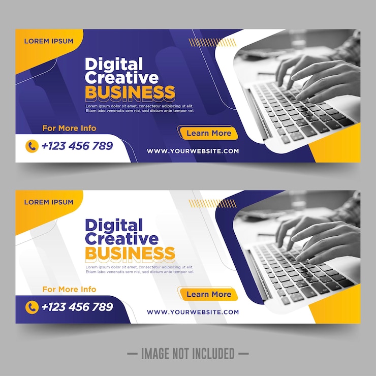 Vector corporate social media-sjabloon voor spandoek