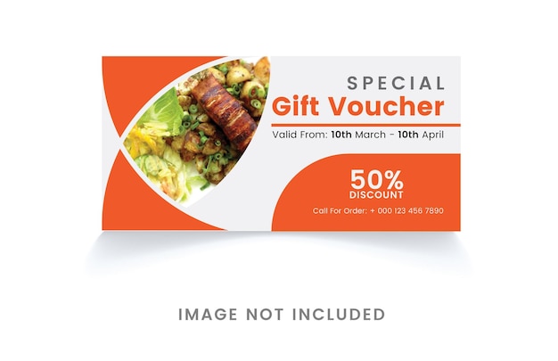 Corporate special gift voucher design template