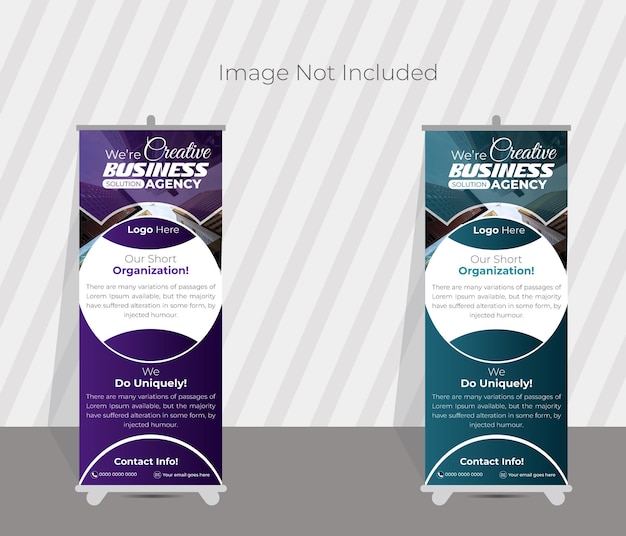 Corporate standee banner design template