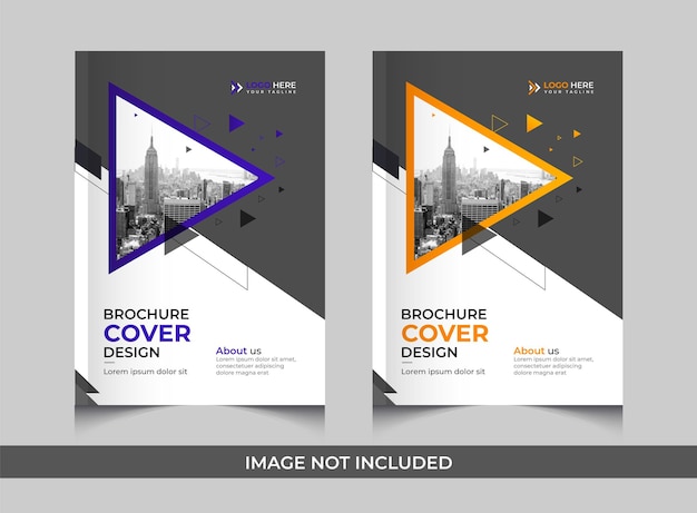 Corporate standers brochure cover design template for Vector