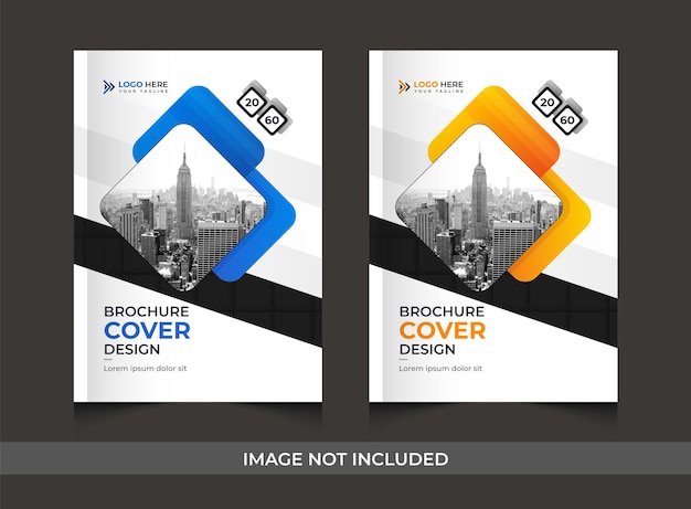 Corporate standers brochure cover design template for Vector