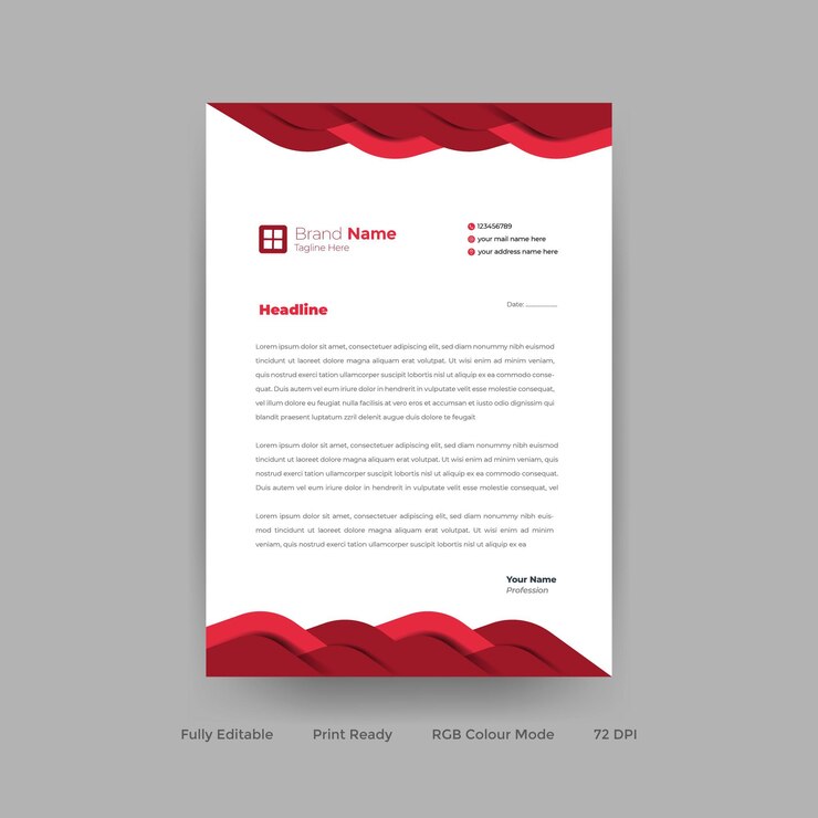Corporate stationery vector design