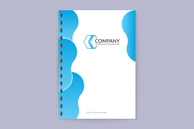 Corporate stijlvolle en elegante business notebook cover sjabloon