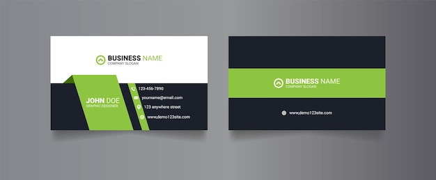 Corporate stylish 3d business card template design