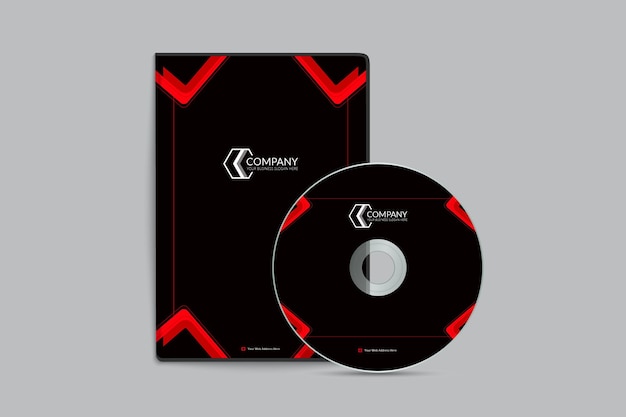 Корпоративный стильный и элегантный дизайн деловой обложки DVD