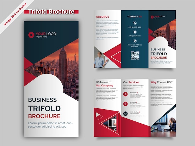 Corporate Trifold Brochure Design Template