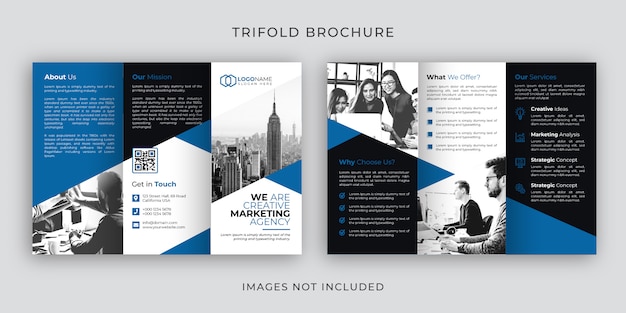 Corporate Trifold Brochure Template 