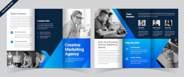 Corporate trifold brochure template