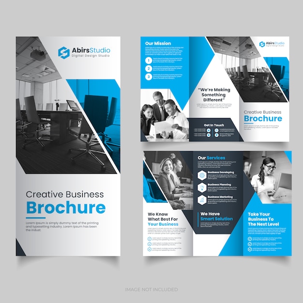 Corporate trifold brochure template