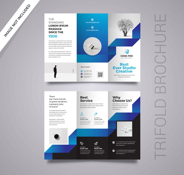 Corporate trifold brochure