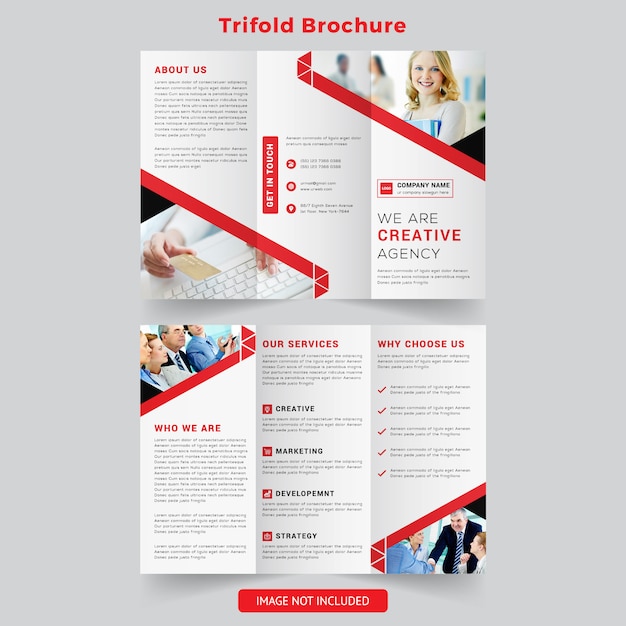 Corporate trifold brochure