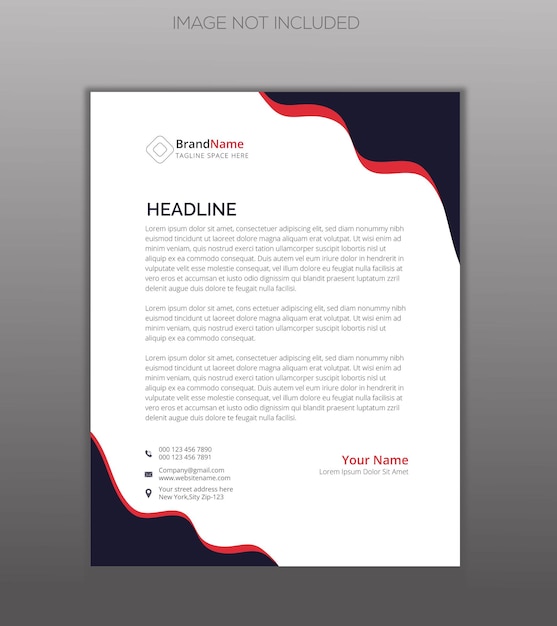 Corporate Unique Latter head Design Template