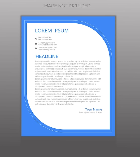 Corporate Unique Latter head Design Template