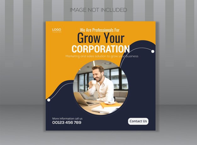 corporate  unique social media post design template