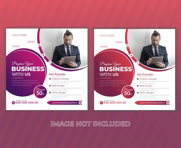 CORPORATE VECTOR SOCIAL MEDIA POST DESIGN TEMPLATE