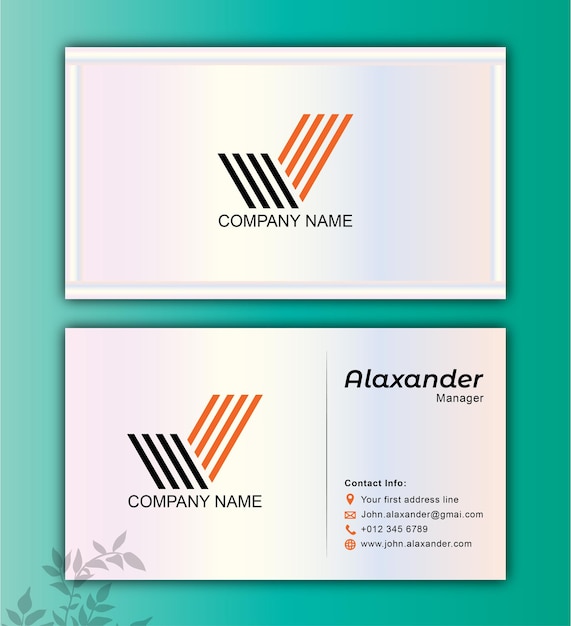 Corporate Visiting Card Design