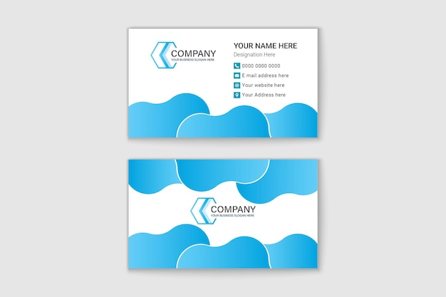 Vector corporate visiting card template