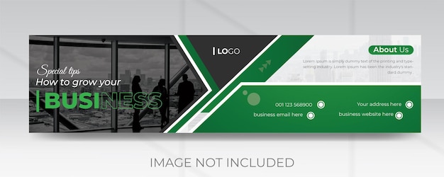 Corporate web banner or professional social media linkedin banner template