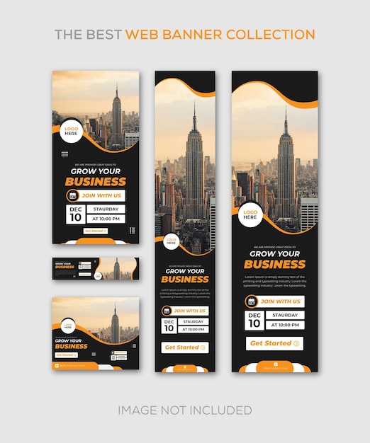 Corporate Web Banners google ads Design Template