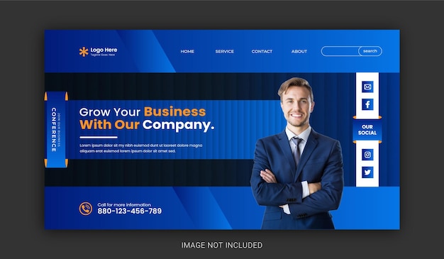 corporate website Landing Page