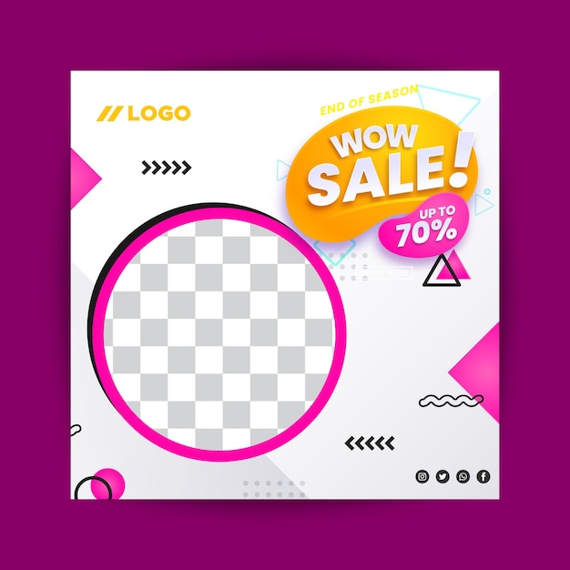 corporate wow sale banner poster social media post design new design 2023