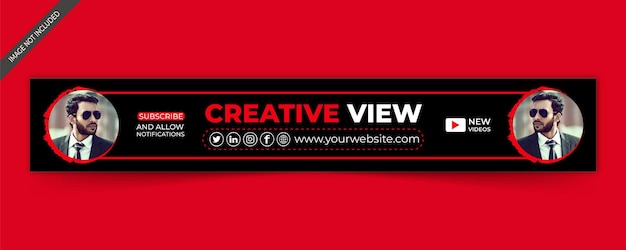 Corporate youtube business cover design and linkedin cover template or painters banner and