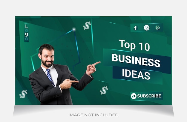 corporate youtube thumbnail template design business youtube thumbnail template