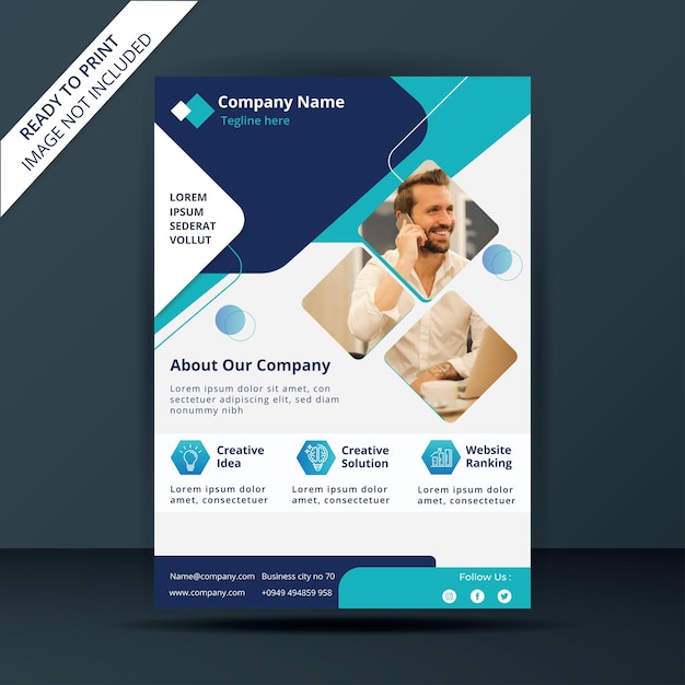 写真付きのcorporatebusinessflyertemplate