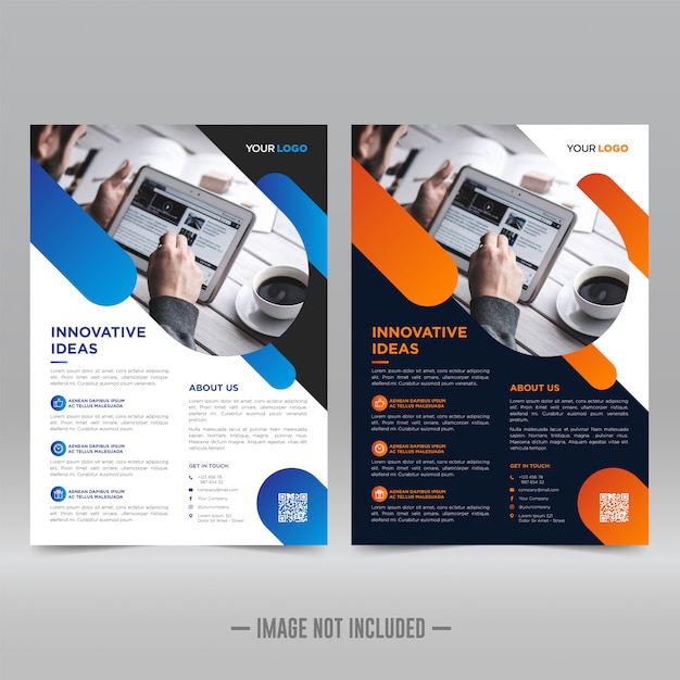 Corporative flyer design template